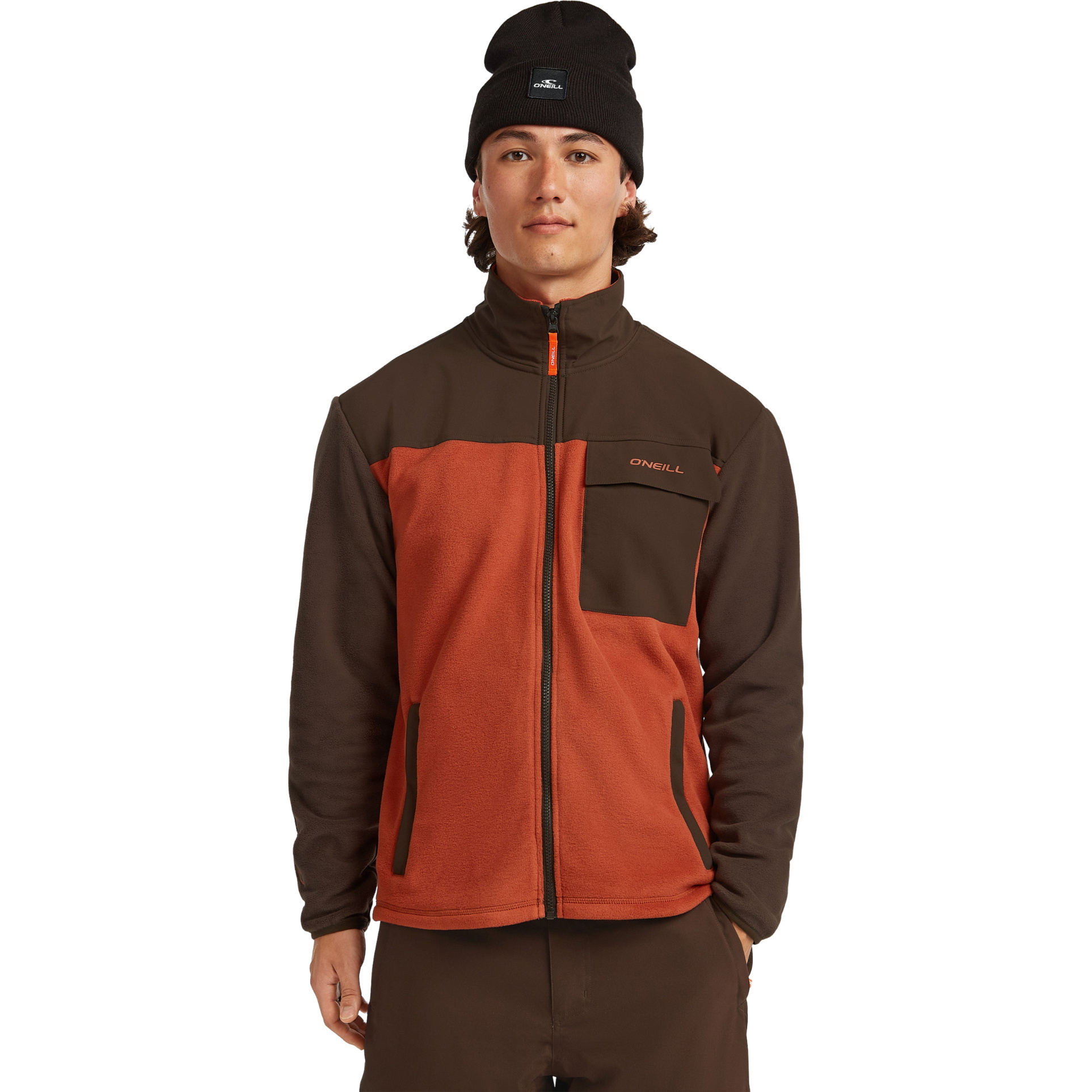 2025 O'Neill M&auml;nner Fwc' Peak Polartec Hyperfleece 2350131 - Coffee Bean Colour Block